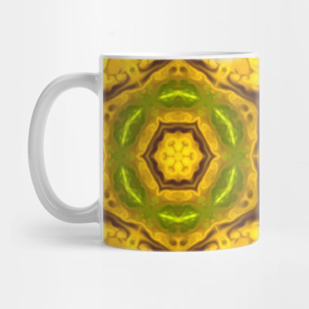 Psychedelic Hippie Flower Yellow and Purple by WormholeOrbital